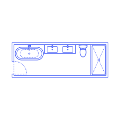 Layouts Bathrooms Primary Luxury 1 Wall Craft Design Svg File, Free Vectors File